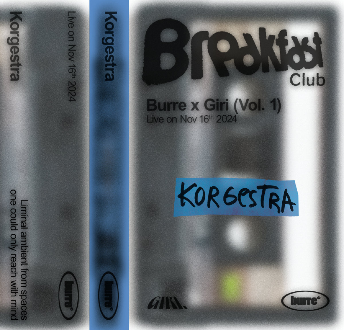 Cover artwork for Breakfast Club × Burre — Korgestra